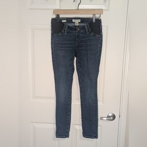 Madewell Maternity Skinny Jeans Size 26 | Dark Wash | Side Panel Stretch